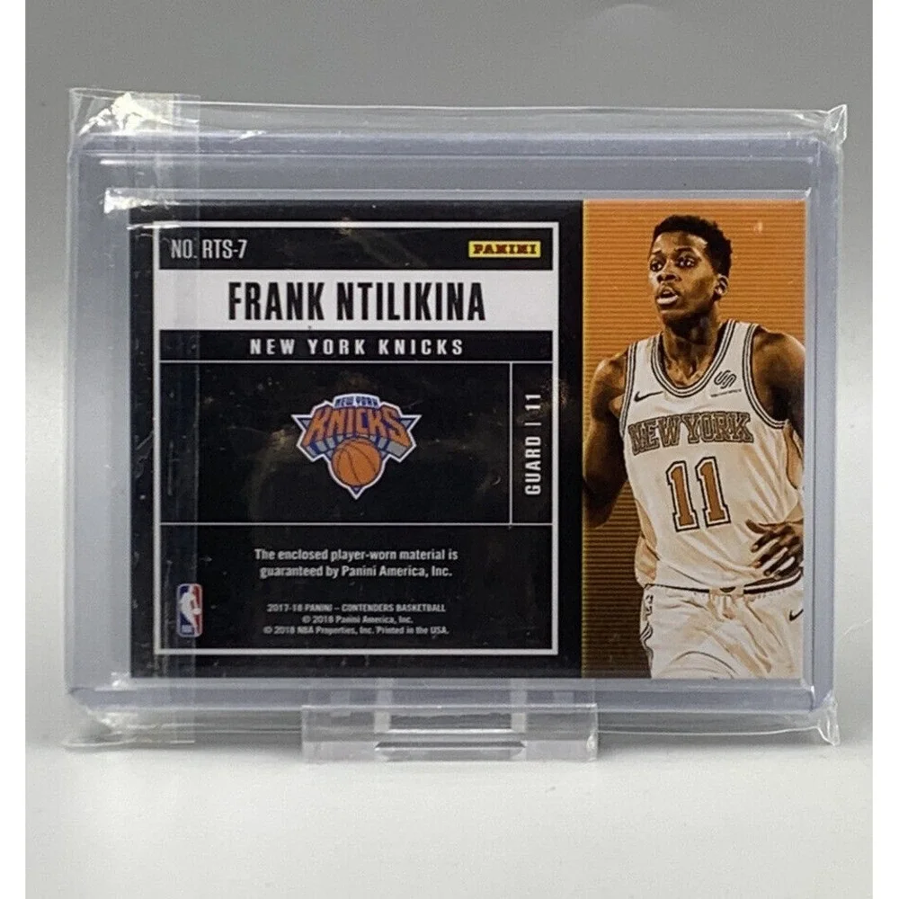 2017-18 CONTENDERS FRANK NTILIKINA ROOKIE TICKET RC JERSEY PATCH  New York Nicks